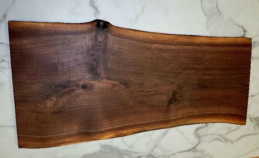 Knotty For You- A Live Edged Black Walnut Grazing Board - Live Edged Woodcraft