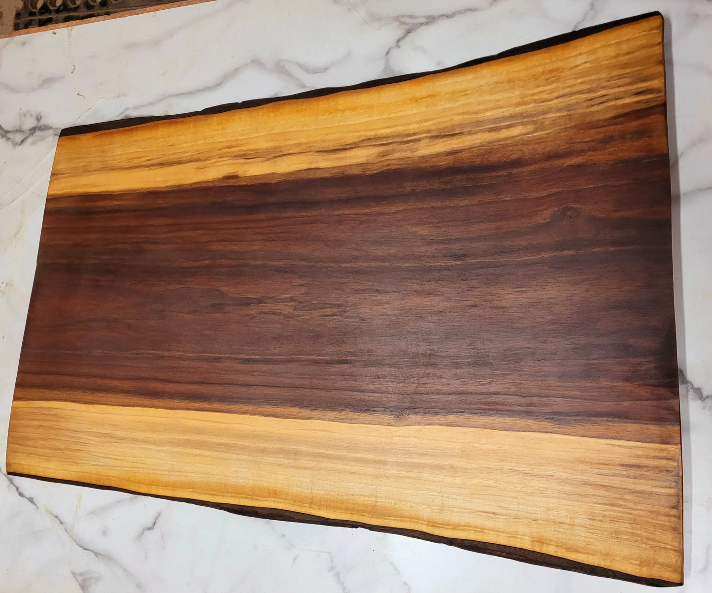 Right On- a live edge Black Walnut Grazing Board