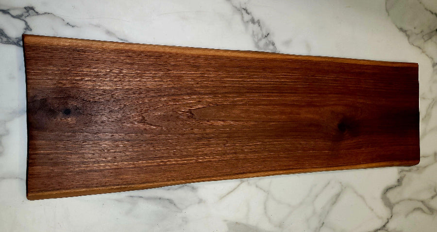 Almost Perfect- A Live Edge Black Walnut Grazing Board - Live Edged Woodcraft