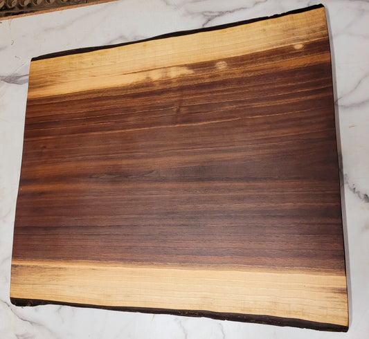 Shorter Yet- A live edge black Walnut Grazing Board